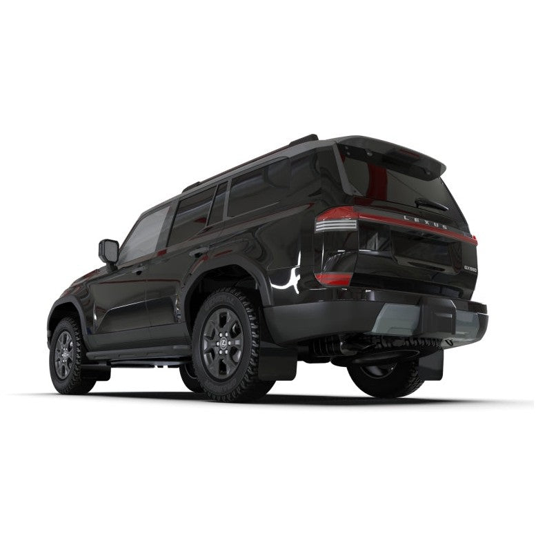 Rally Armor 2024+ Lexus GX-550 Overtrail Black UR Mud Flap with Metallic Black Logo