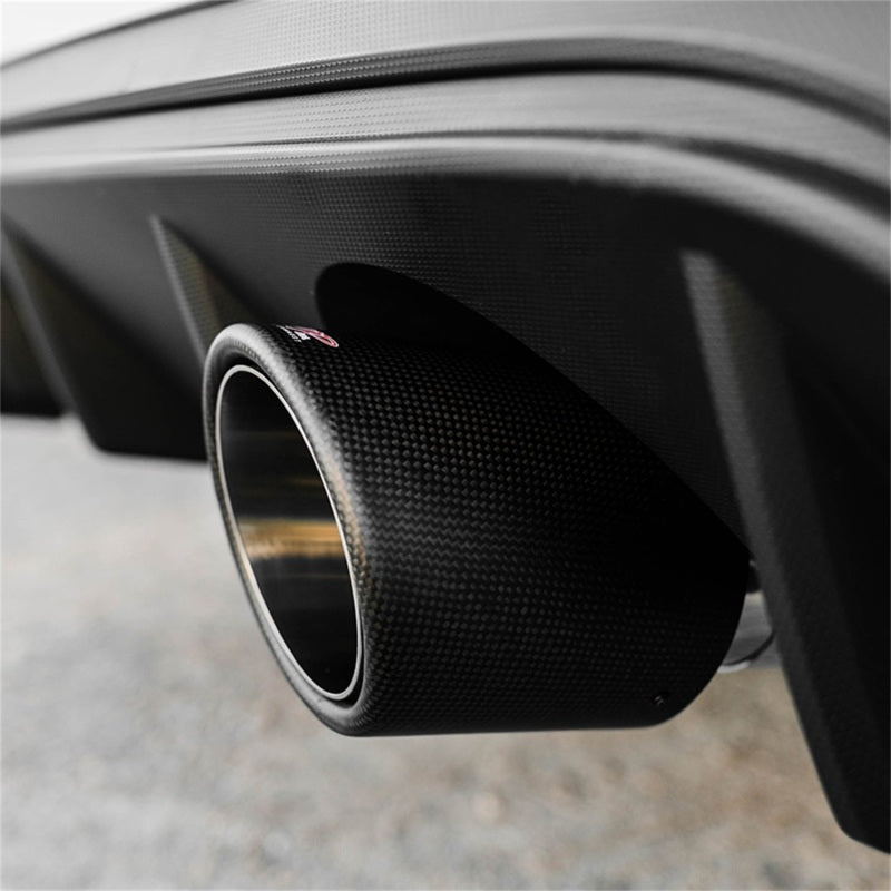 MBRP Universal Carbon Fiber Exhaust Tip – 4 Inch Outlet, 2.5 Inch Inlet, 7.7 Inch Length