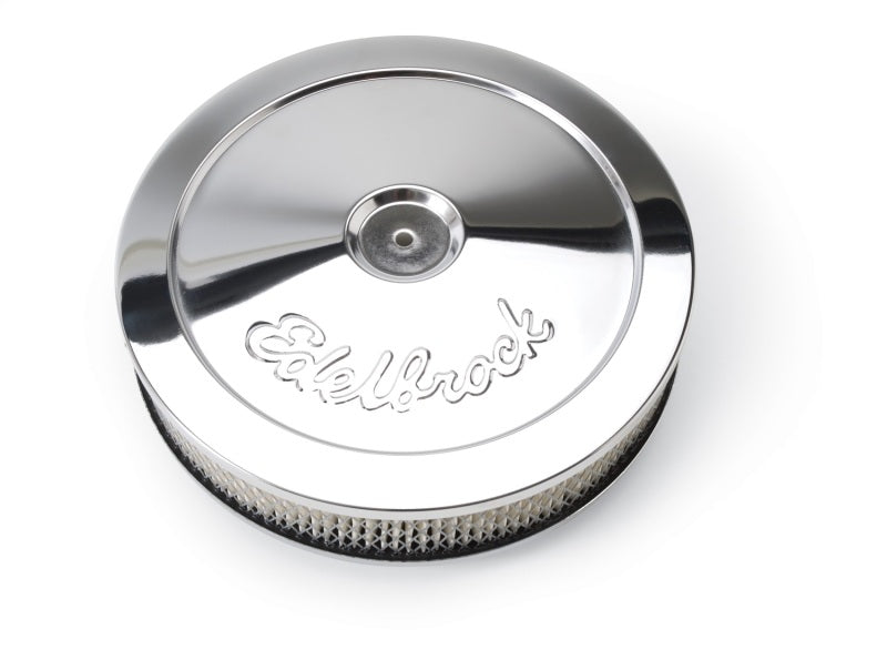 Edelbrock Pro-Flo Series Round Chrome Air Cleaner for 5-1/8 Inch Carburetors - Part #1208
