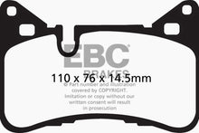 Load image into Gallery viewer, EBC Bluestuff NDX Full Race Brake Pads for Mercedes-Benz C63 AMG and E63 AMG - Part Number ebcdp52117ndx