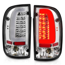 Load image into Gallery viewer, ANZO 95-00 Toyota Tacoma LED Tail Light Pair with Chrome Housing and Clear Lens