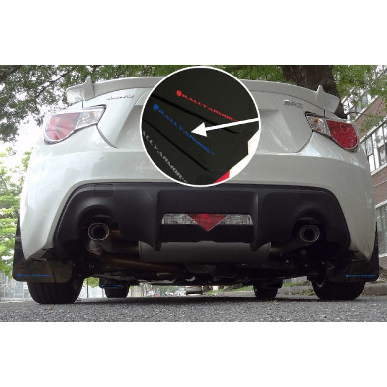Rally Armor UR Series Black Mud Flaps for Subaru BRZ and Toyota FR-S – Durable Polyurethane, No Drilling Required