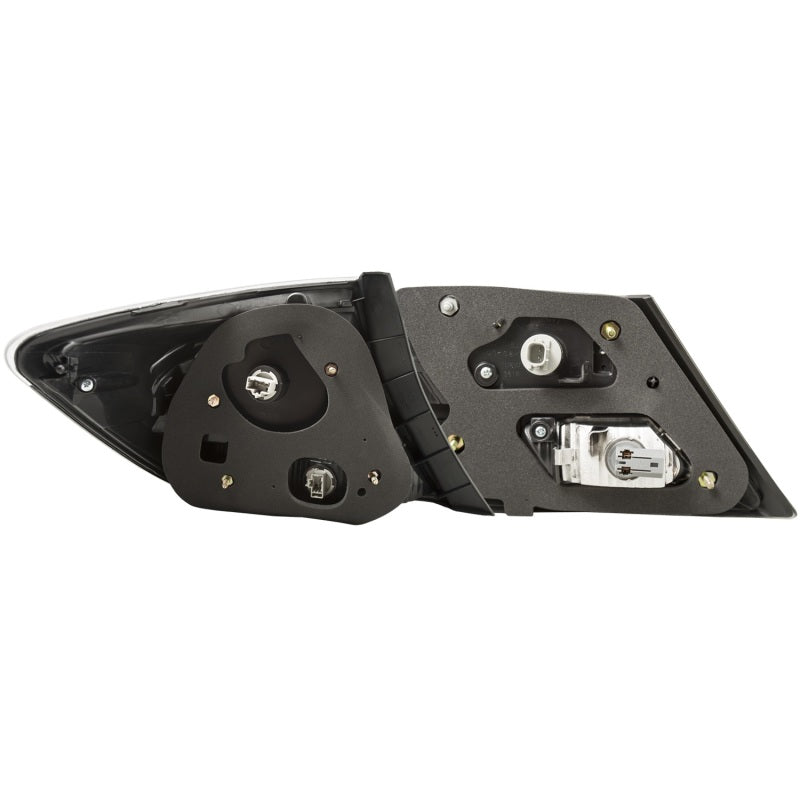 ANZO 2013-2015 Honda Civic LED Tail Light Assembly with Chrome Housing – Clear Lens Pair