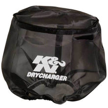 Load image into Gallery viewer, K&amp;N Engineering Drycharger Round Tapered Black Filter Wrap Part KNRC-5173DK for Air Filters and Flame Arrestors