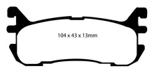 Load image into Gallery viewer, EBC Yellowstuff Brake Pads for Mazda Miata and Ford Escort - High-Performance Street and Track Use Part No. EBCDP41003R