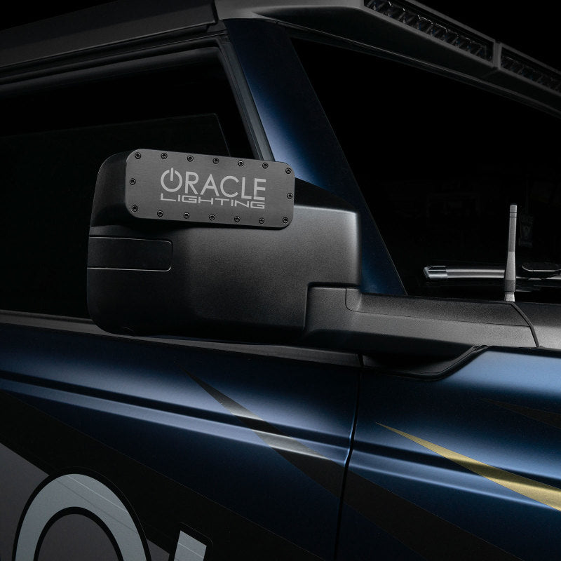 ORACLE Lighting Magnetic Cover for LED Off-Road Side Mirrors - Pair, Black, Part #orl5916-504