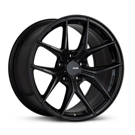 Enkei TSR-X 18x8.5 Inch Alloy Wheel with 45mm Offset, 5x100 Bolt Pattern, Gloss Black Finish - Part Number enk529-885-8045BK