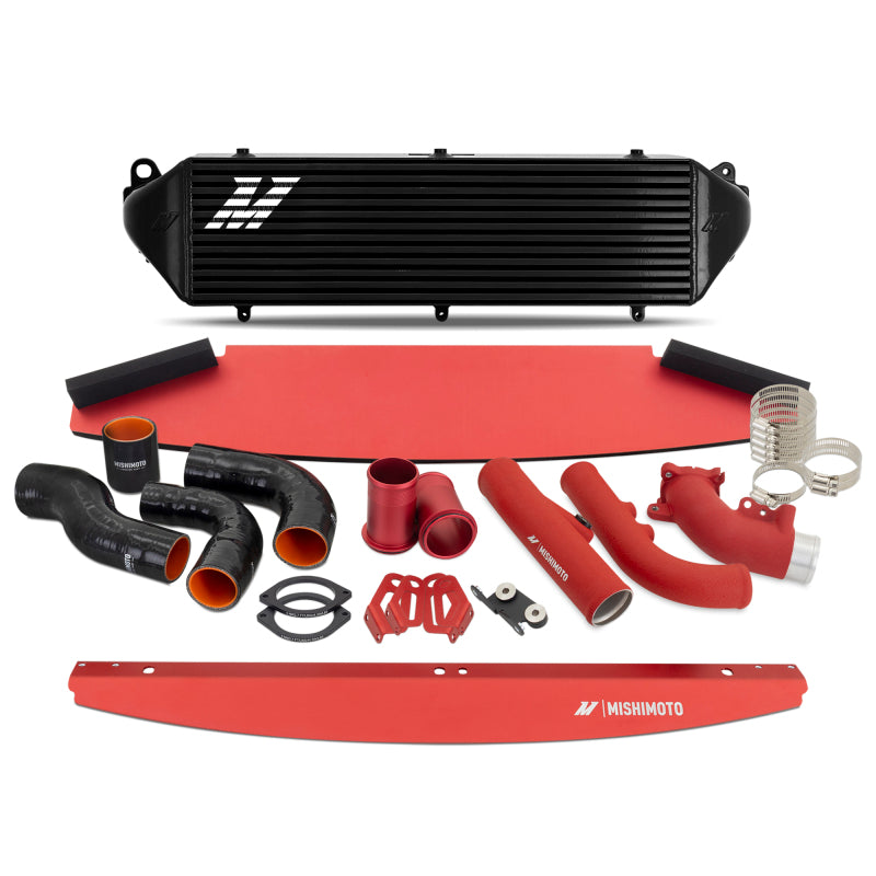 Mishimoto 2023+ Toyota GR Corolla Intercooler & Pipe Kit - Black Cooler with Red Piping