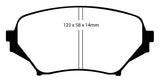 EBC Yellowstuff Front Brake Pads for Mazda MX-5 Miata 2007-2011 * High-Performance Street and Track Use