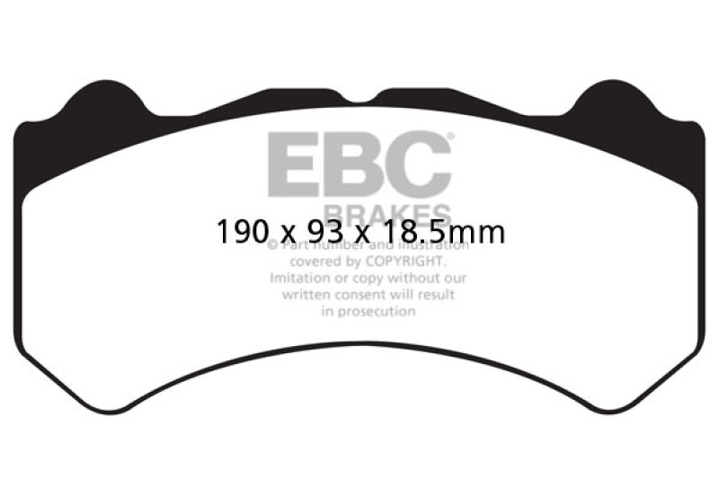 EBC Yellowstuff Front Brake Pads for Nissan GT-R R35 | High-Performance Street and Track Use