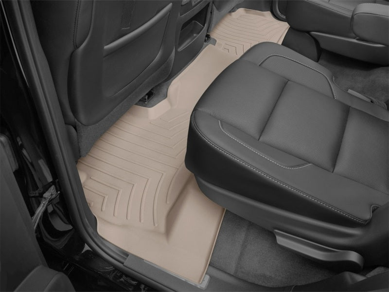 WeatherTech DigitalFit Rear FloorLiner for Chevrolet Tahoe and GMC Yukon - Tan Part Number WET456072