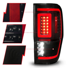Load image into Gallery viewer, ANZO 19-22 Ford Ranger Full LED Tail Light Assembly with Lightbar and Sequential Signal, Black Housing and Smoke Lens