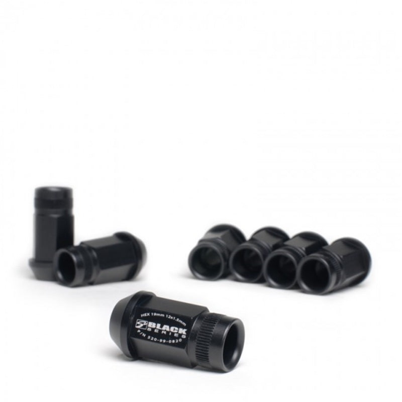 Skunk2 Racing Black Series Forged Lug Nut Set for Honda, Acura, Mitsubishi, Scion, and Toyota – 12 x 1.5 Thread, 60 Degree Seat, 16 Pieces