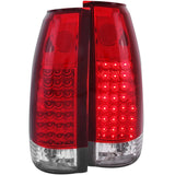 ANZO 1999-2000 Cadillac Escalade LED Tail Light Assembly with Red/Clear Lens, G2 Pair