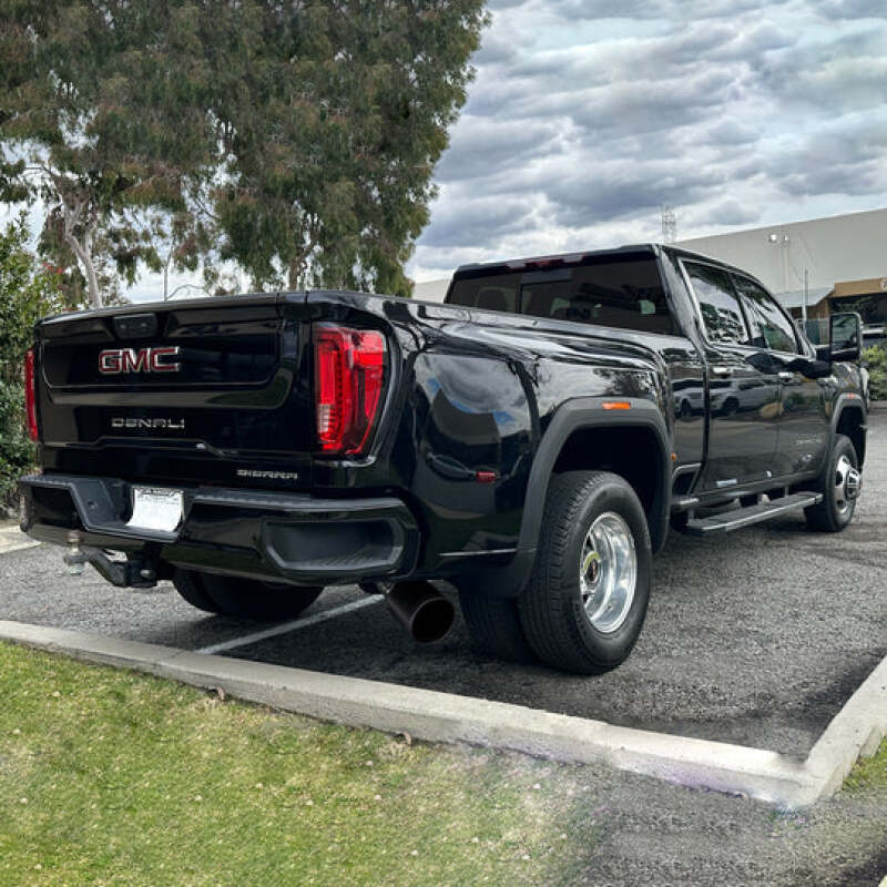 Banks Power 20-23 Chevy/GMC Duramax DRW Crew Cab 5-Inch Monster Exhaust System with Black SideKick Tip (Part Number: GBE49809-B)