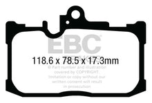 Load image into Gallery viewer, EBC Ultimax OEM Replacement Brake Pads for Lexus GS350 and RC350 * Part Number EBCUD1686