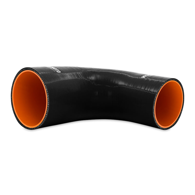 Mishimoto 90-Degree Silicone Reducer Coupler 3.5in to 4in – Black