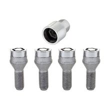 Load image into Gallery viewer, McGard Chrome Cone Seat Wheel Lock Bolt Set (M12 x 1.5) – 4-Piece with Key for BMW 3 Series