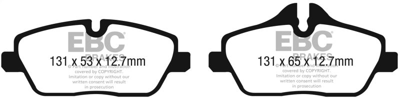 EBC Ultimax OEM Replacement Front Brake Pads for BMW i3 (2014-2018) * Part Number ebcUD13081