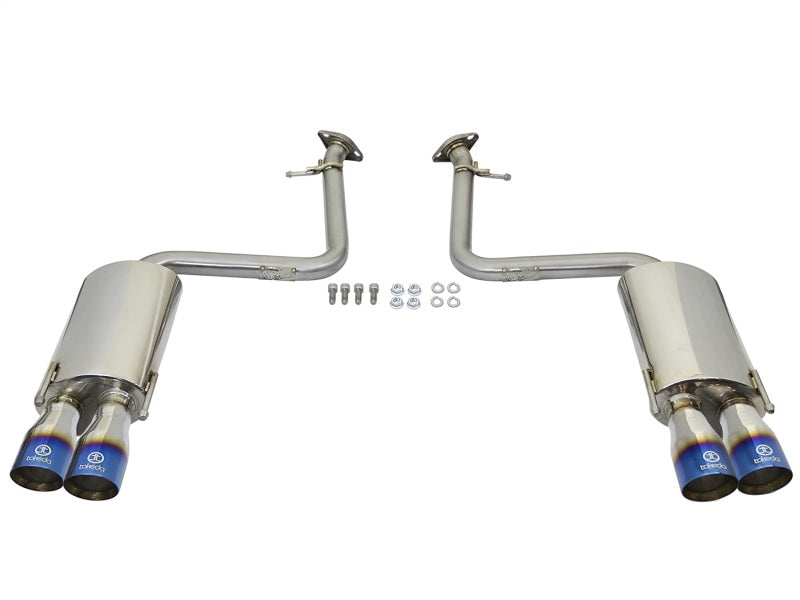 aFe Takeda 16-17 Lexus RC200t & RC300 2-Inch Stainless Steel Axle-Back Exhaust System with Blue Flame Tips