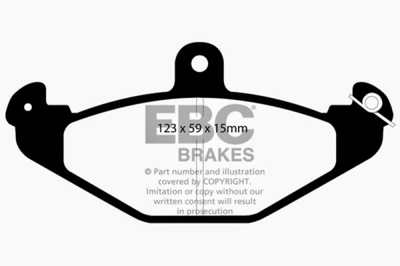EBC Yellowstuff Rear Brake Pads for Dodge Viper 1992-1998 * High-Performance Street & Track Use