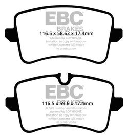 EBC Redstuff Ceramic Low Dust Brake Pads for Audi A6 and RS5 * Part Number ebcDP32082C