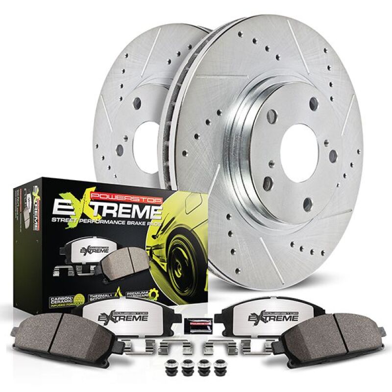 PowerStop Z26 Street Warrior Brake Upgrade Kit for 2021-2023 Ford Mustang - Front