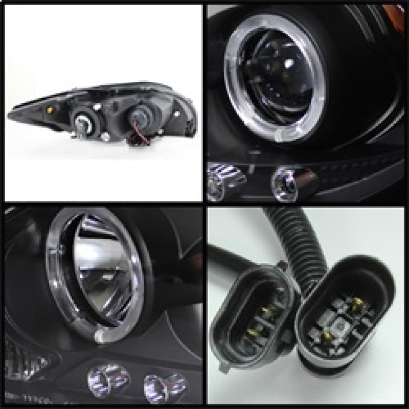 Spyder Scion tC 2008-2010 LED Halo Projector Headlights with Replaceable LEDs * Black