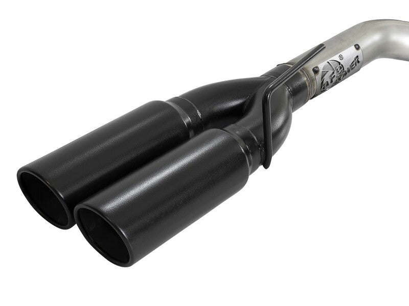 aFe Vulcan Series 3-Inch Stainless Steel DPF-Back Exhaust System with Black Tips for 2023 GM Trucks and Chevrolet Silverado 1500