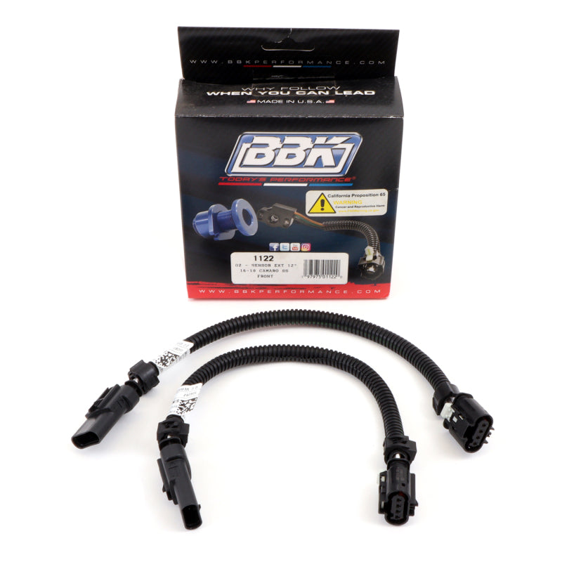 BBK Performance 16-20 Chevrolet Camaro O2 Sensor Wire Extension Harness (Front) – Pair