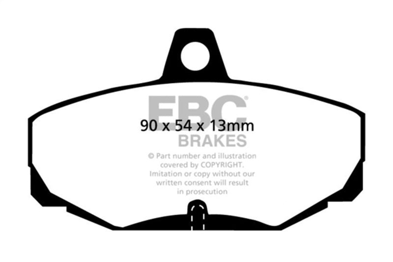 EBC DP3617C Redstuff Ceramic Low-Dust Rear Brake Pads for 1988-1989 Merkur Scorpio