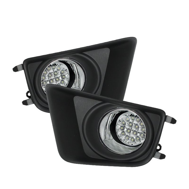 Spyder LED Fog Lights with Switch for Toyota Tacoma 2012-2015 - Clear Lens FL-LED-TTA2012-C