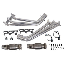 Load image into Gallery viewer, BBK 10-11 Camaro V6 Long Tube Exhaust Headers with Catalytic Converters – 1 5/8 inch Silver Ceramic Finish