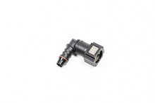 Load image into Gallery viewer, Radium Engineering 14-0586 5/16 Inch SAE Female to 3/8 Inch Hose Barb 90-Degree Fitting