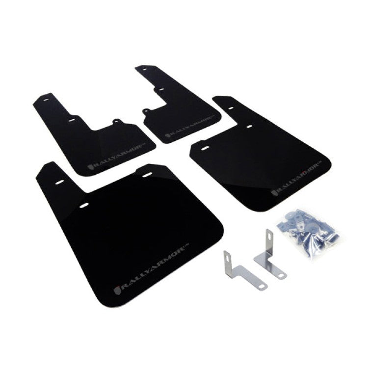 Rally Armor 15-19 Subaru Outback Black UR Mud Flap with Grey Logo - Durable Polyurethane Design