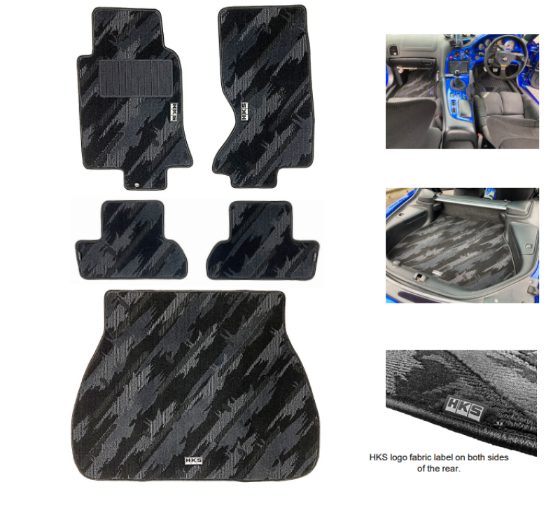 HKS FD3S Full Set Floor Mats for Left-Hand Drive Vehicles