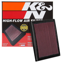 Load image into Gallery viewer, K&amp;N Engineering 33-5048 High-Flow Reusable Air Filter for Nissan Titan XD 2016-2017 V8-5.0L