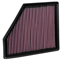 Load image into Gallery viewer, K&amp;N Engineering High-Flow Drop-In Air Filter for 2016-2020 Chevrolet Camaro SS 6.2L - Model KNJ33-5047