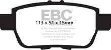 Load image into Gallery viewer, EBC Yellowstuff Rear Brake Pads for Acura TL 2009-2014 * High-Performance Street and Track Use