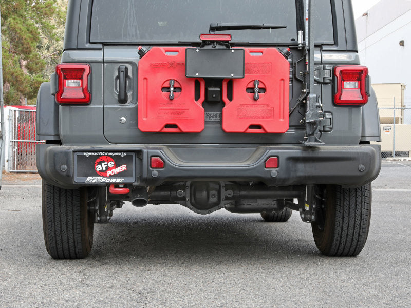 aFe MACH Force-Xp Axle-Back Exhaust System with Black Tip for Jeep Wrangler (JL) 2018-2020 * Enhanced Performance and Off-Road Clearance
