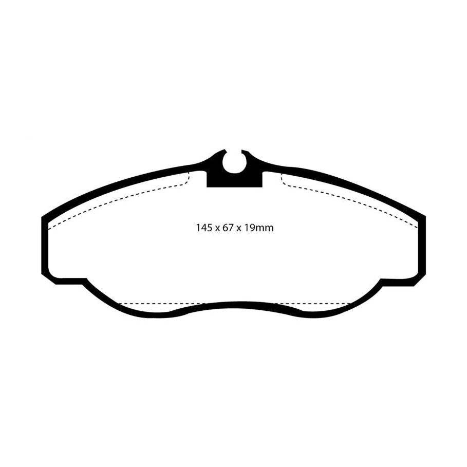 EBC Greenstuff 6000 Series Front Brake Pads for Land Rover Discovery & Range Rover (2000-2004)