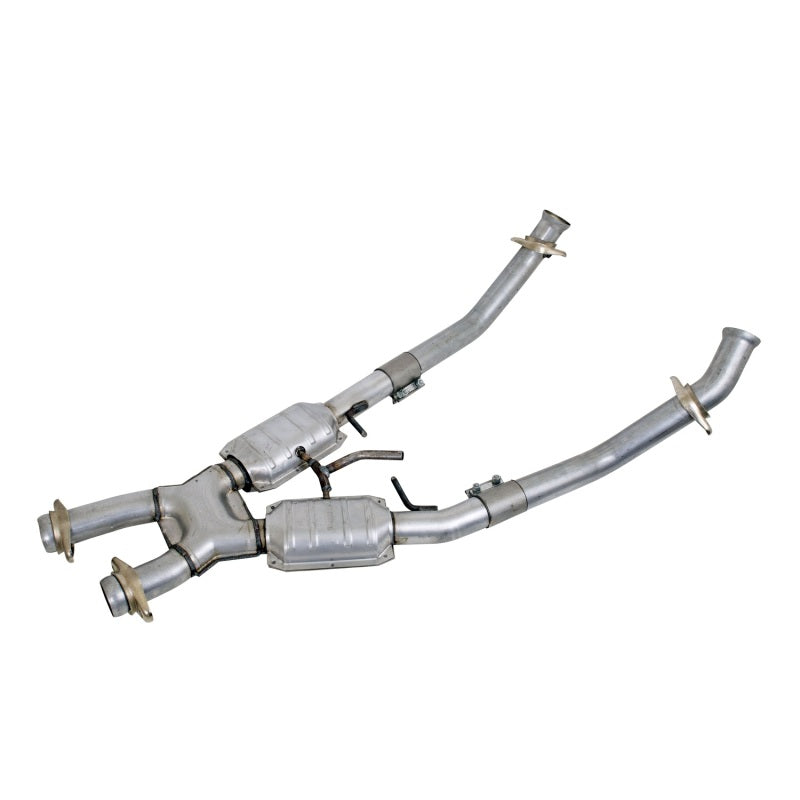 BBK 94-95 Mustang 5.0 High Flow X Pipe with Catalytic Converters – 2.5-inch Performance Exhaust Replacement