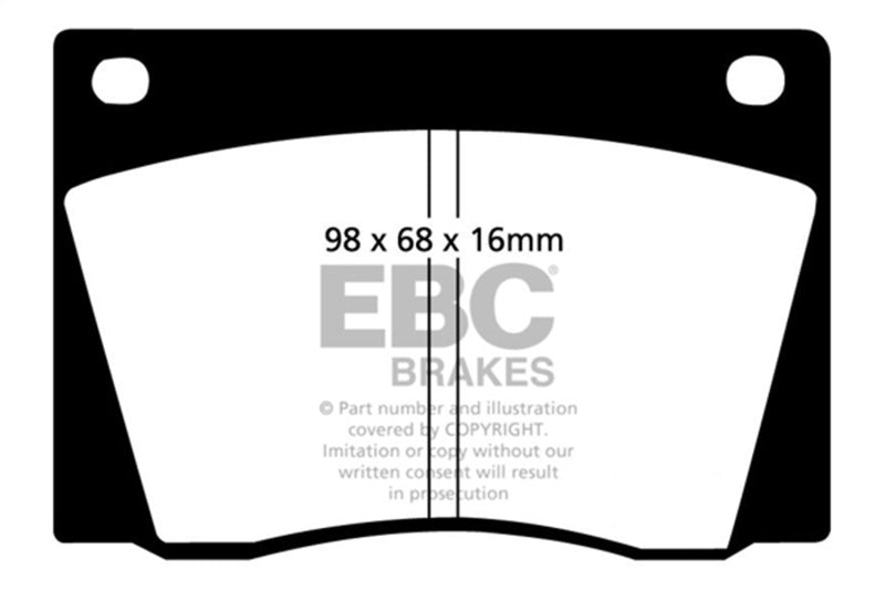 EBC DP4108R Yellowstuff Street and Track Front Brake Pads