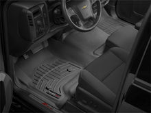 Load image into Gallery viewer, WeatherTech FloorLiner DigitalFit for Chevrolet Silverado 1500 (2014-2015) * Front and Rear Over-The-Hump Black Floor Mats
