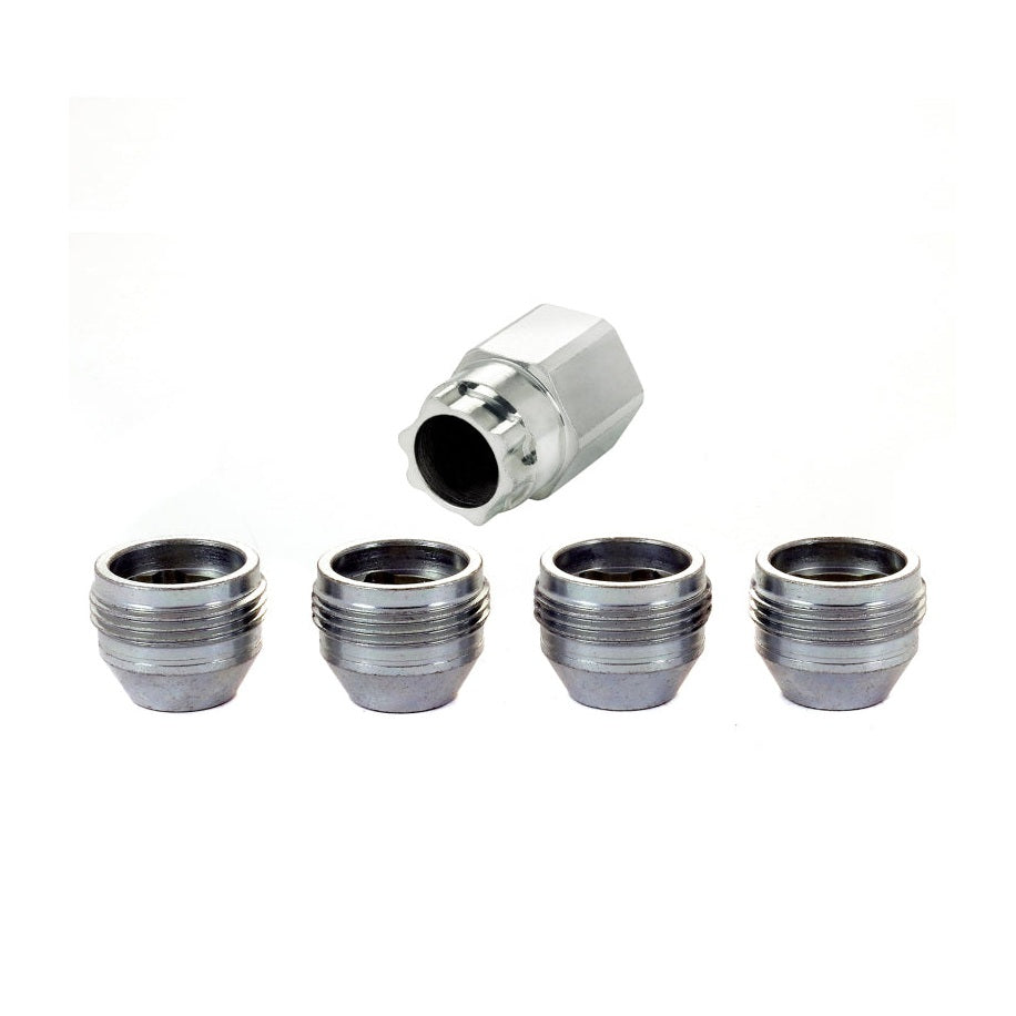 McGard Cone Seat Wheel Lock Nut Set for GM Vehicles - M14 x 1.5 Thread, 4 Locks and 1 Key