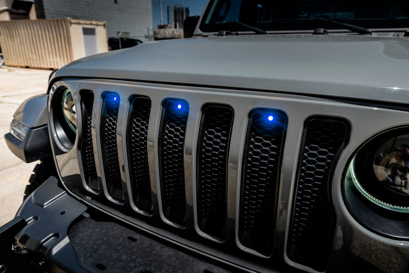 Oracle Lighting Pre-Runner Style LED Grill Light Kit for Jeep Wrangler JL - Blue