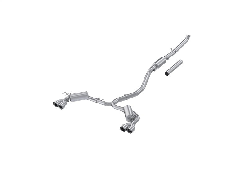 MBRP S4906AL 3-Inch Cat-Back Exhaust System for Honda Civic 2022-2024 with Dual Split Rear Tips