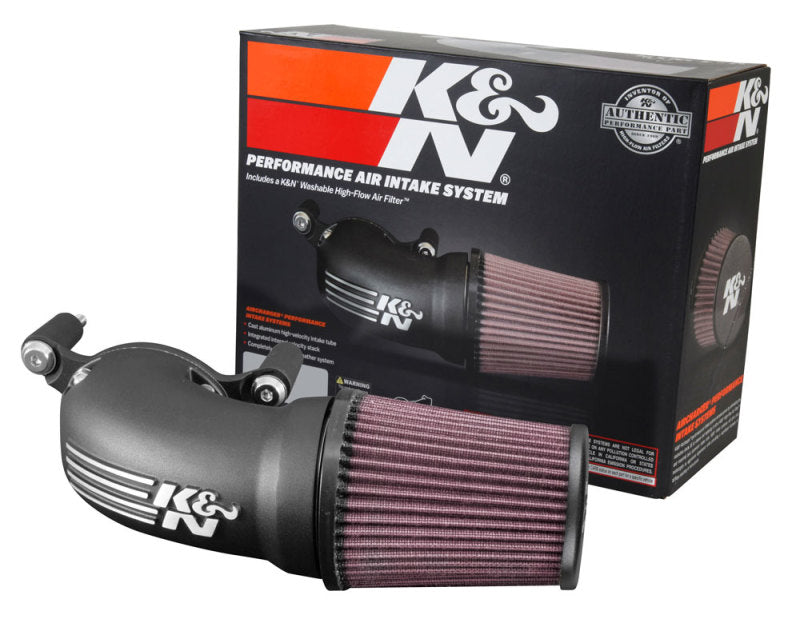 K&N Engineering Part 57-1137 High-Flow Air Intake System for Harley-Davidson Touring, Softail, and Sportster Models