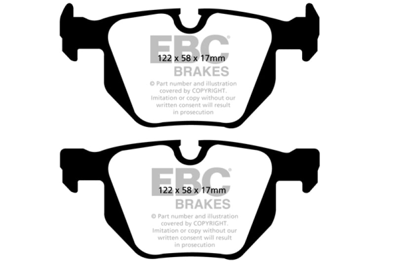 EBC Greenstuff 2000 Series Sport Rear Brake Pads for BMW 335i and X1 3.0 Turbo (Part No. ebcDP21588)