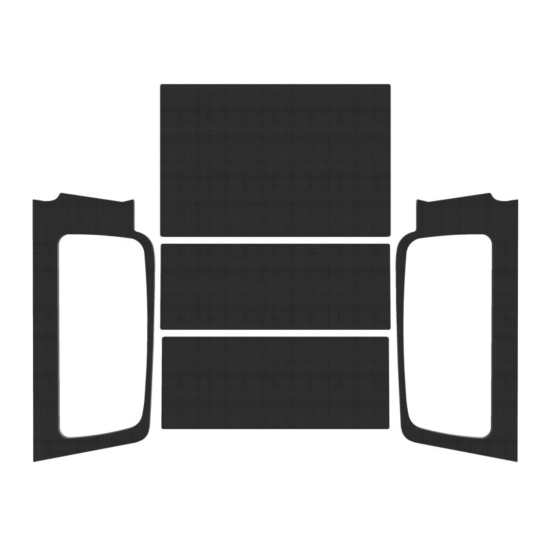 DEI 04-06 Jeep Wrangler LJ Unlimited Sound Deadening Headliner Kit - Black